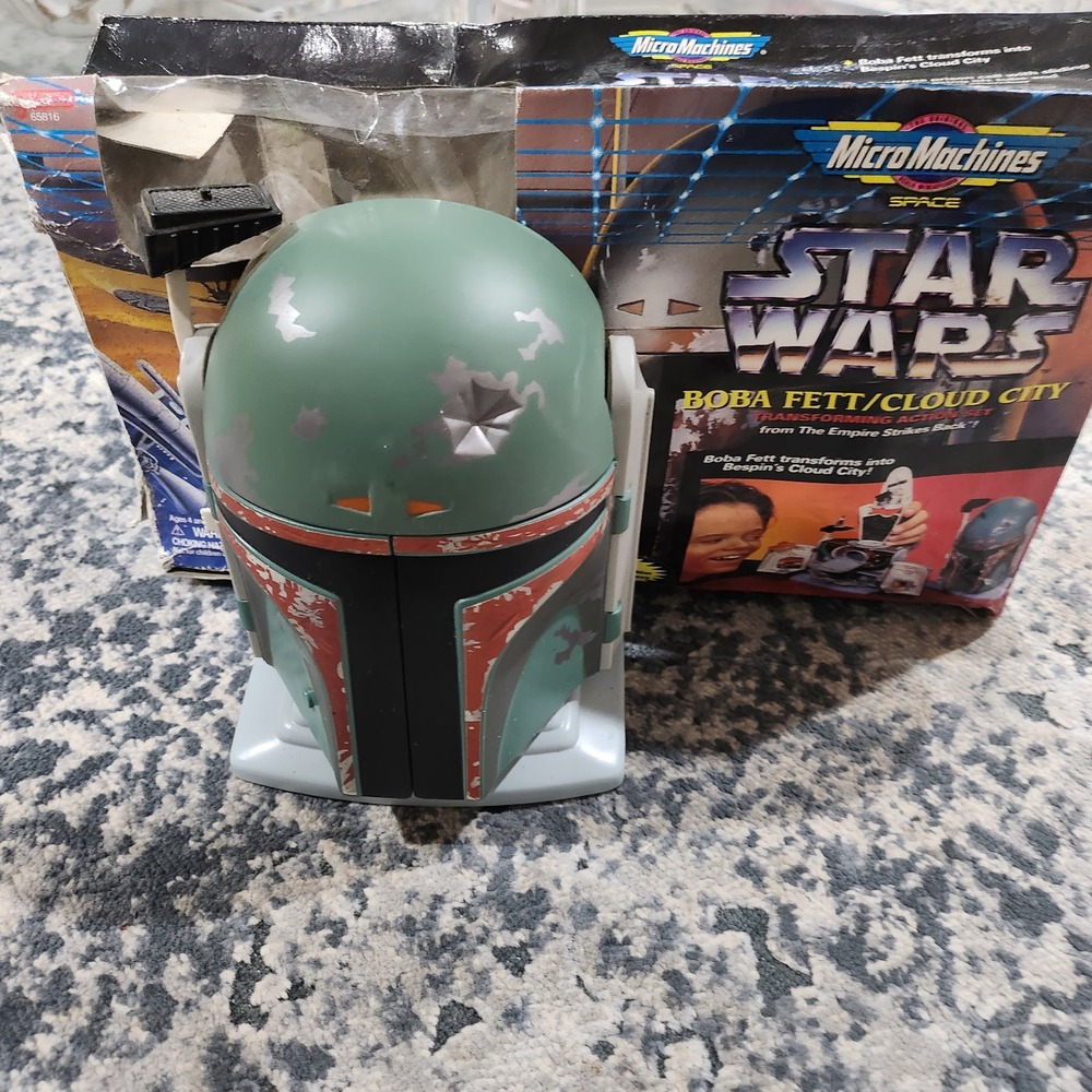 Micro Machines Star Wars Boba Fett Cloud City Transforming Playset 1996 Boxed